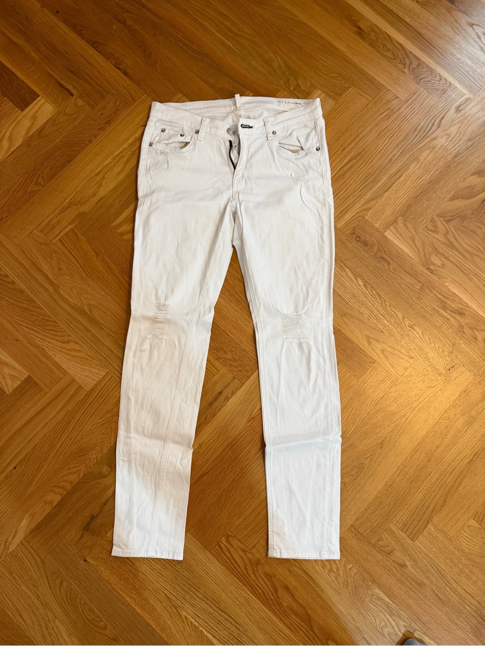 rag & bone White Skinny Jeans